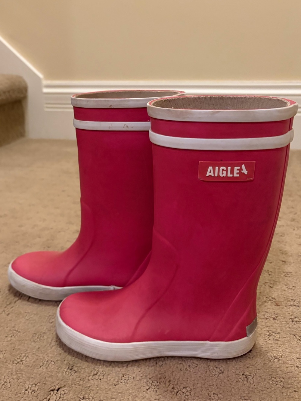 Aigle Pink Rain Boots - Size 28